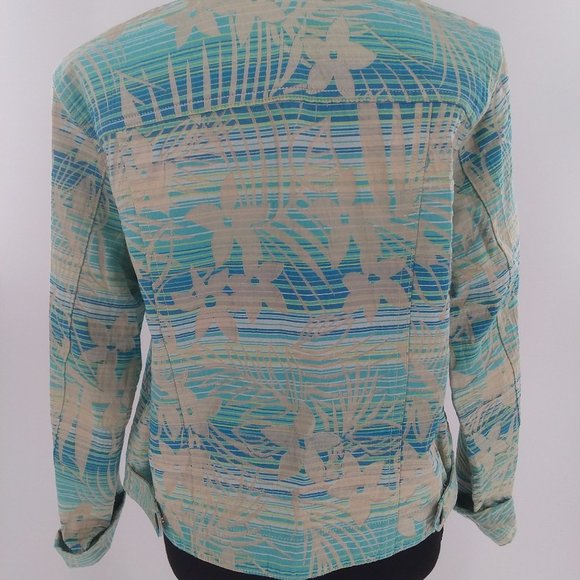 Jamaica Bay Multi Colored Jacket Size Petite Large - Picture 4 of 6